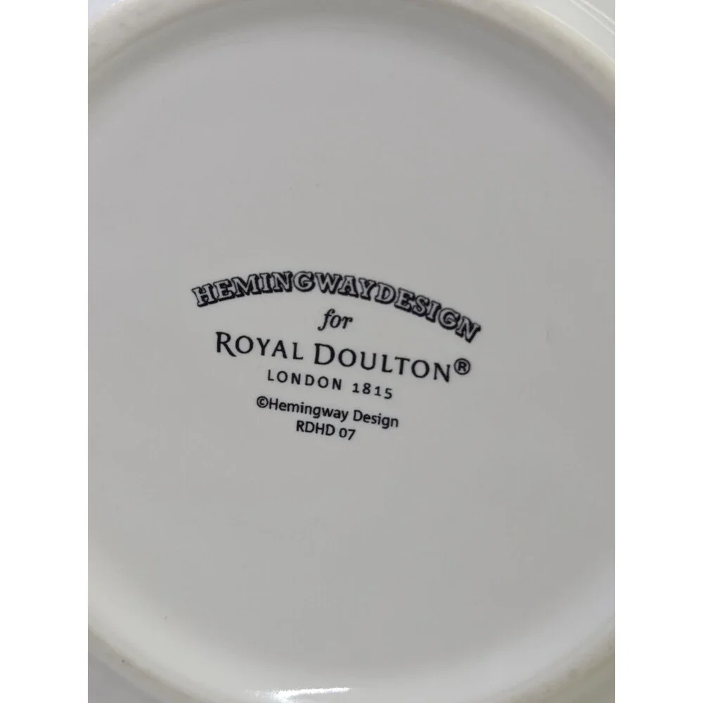 Hemingway Design for Royal Doulton Round Rose Vase Orange & White 6